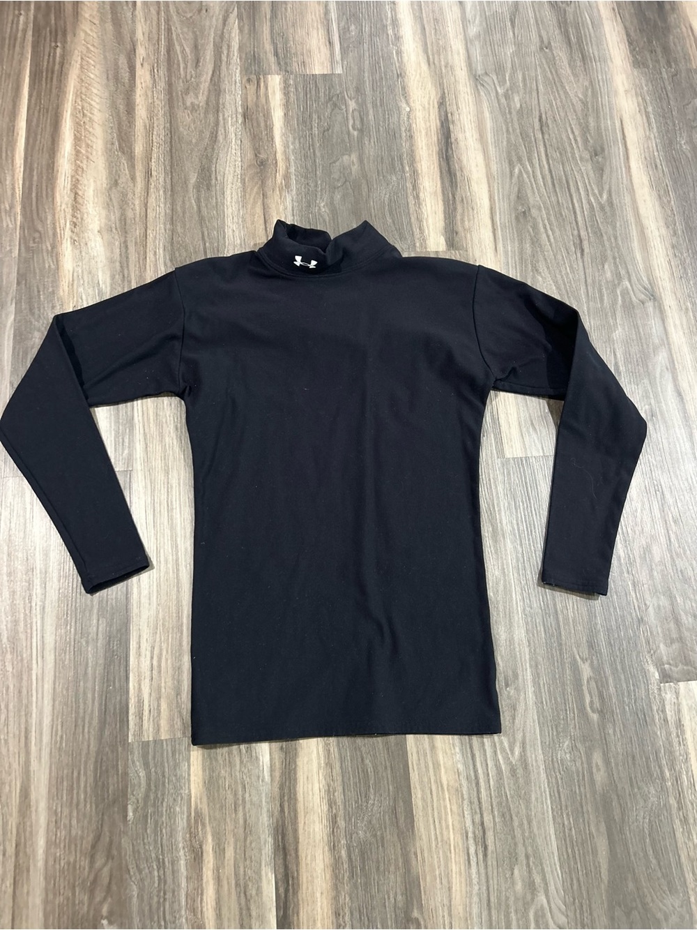 Under Armour Black Mock Neck Long Sleeve Athletic Top